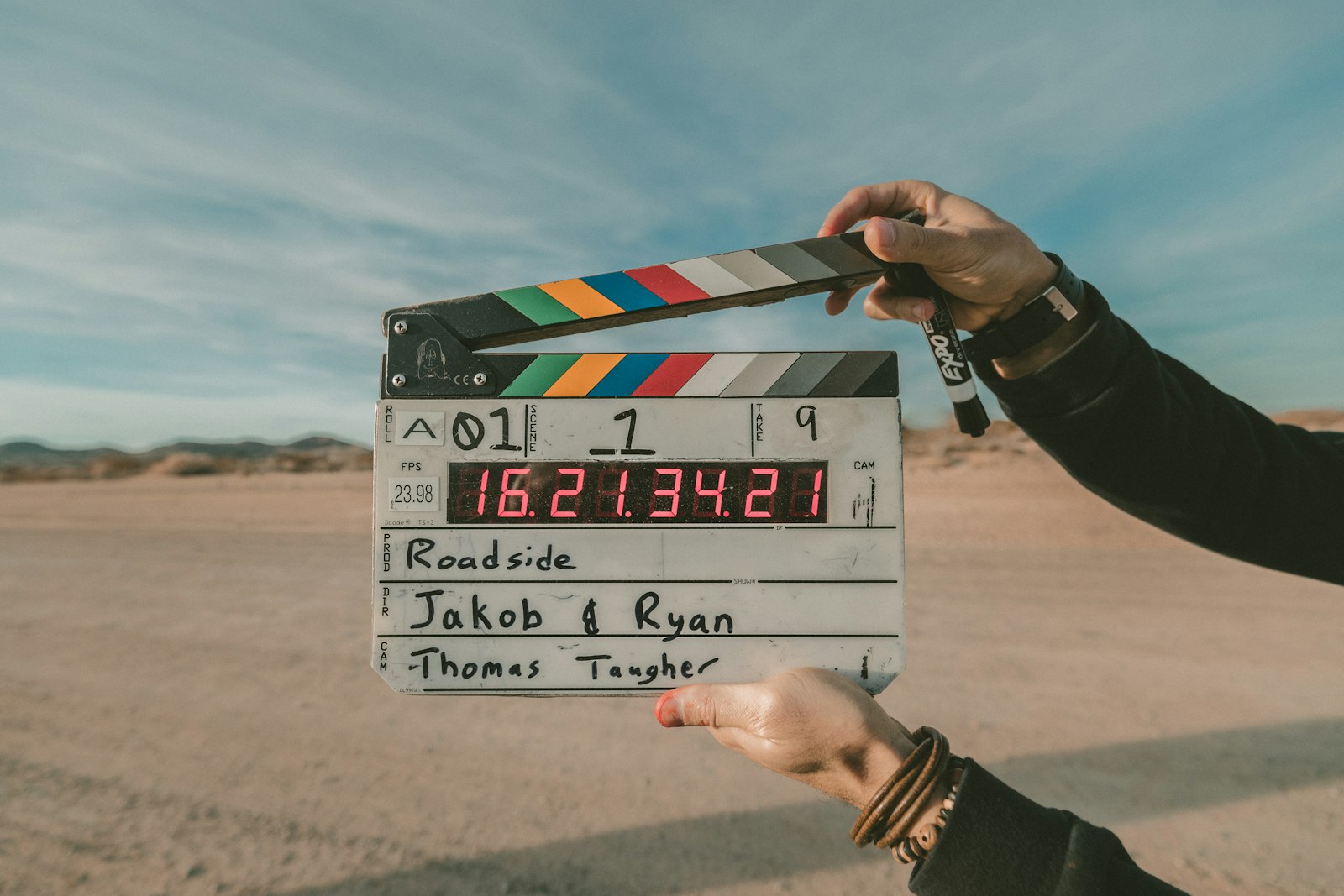 Clap de tournage vidéo
